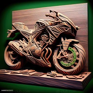 3D модель Kawasaki Z650 (STL)